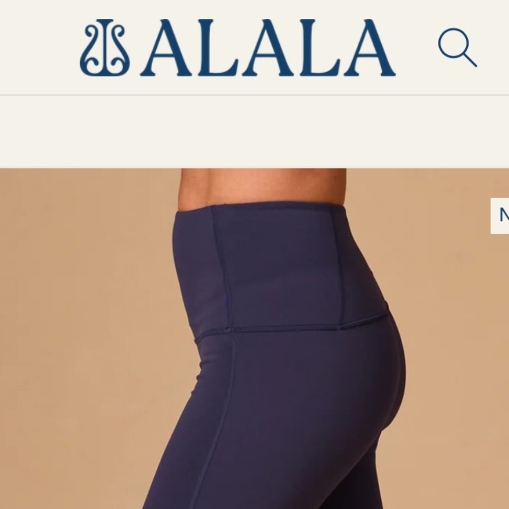 Alala’s Tilly Crop Legging - Size:S in NAVY
